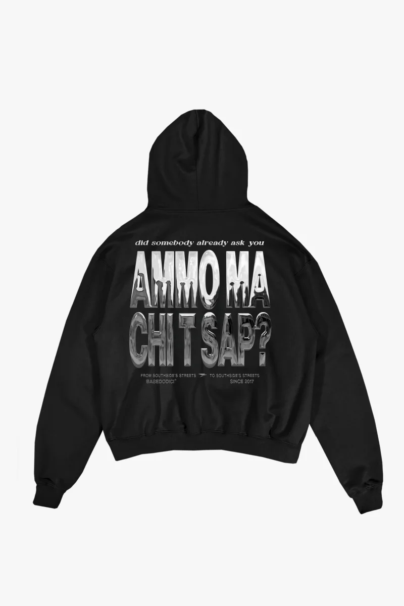 Hoodie "AMMO" CHI'T'SAP Black/Chrome