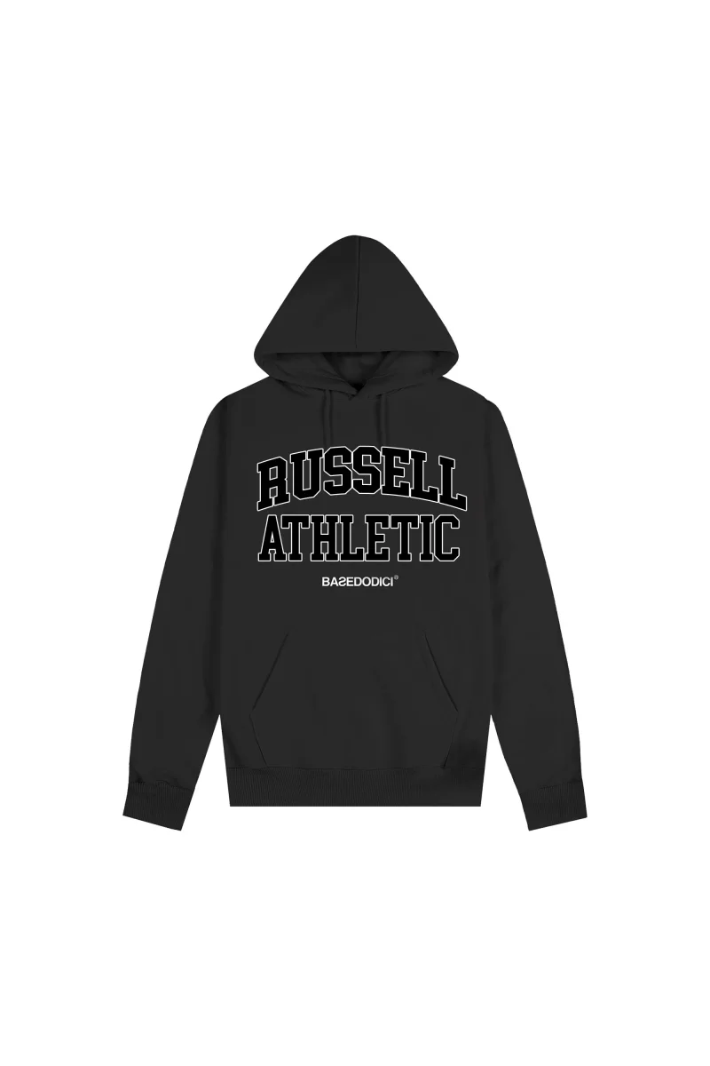 Hoodie "RUSSELLxBASEDODICI" Touchdown Black - immagine 2