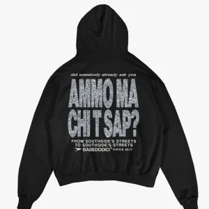 Hoodie "AMMO" CHI'T'SAP Black/Glitter