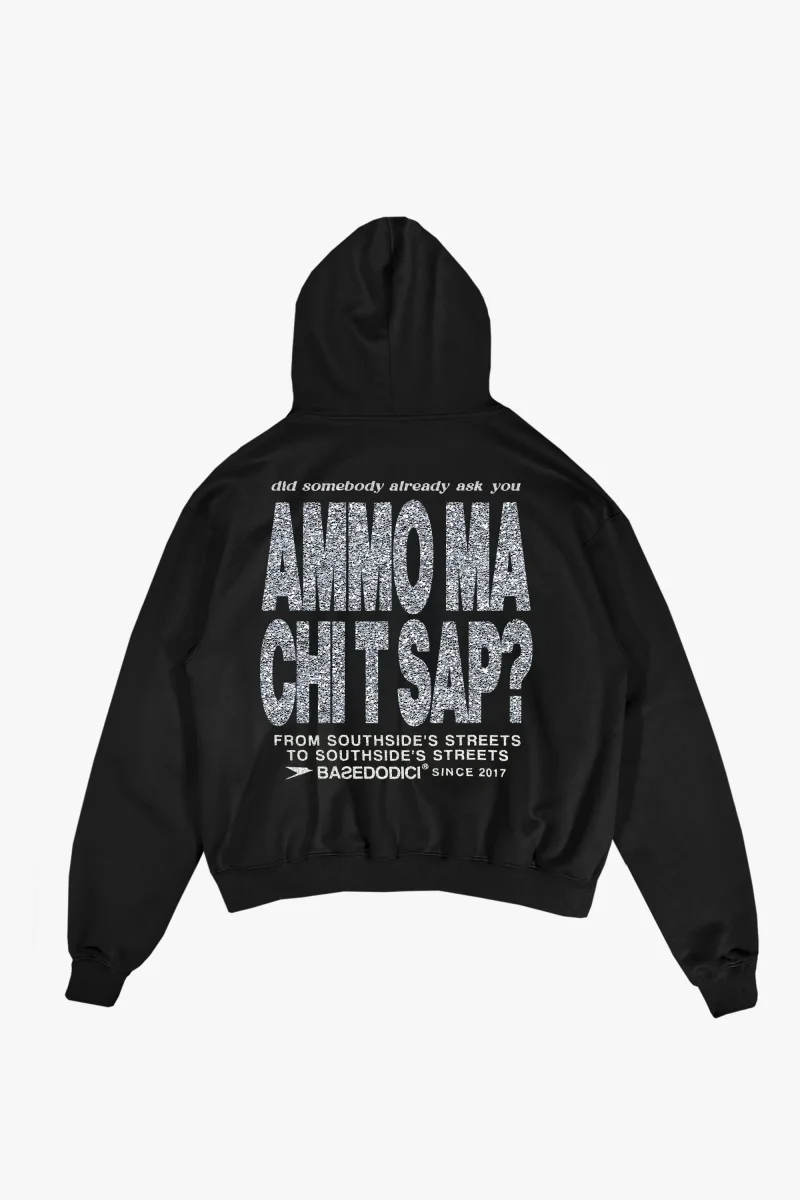 Hoodie "AMMO" CHI'T'SAP Black/Glitter