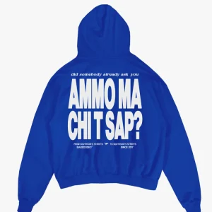 Hoodie "AMMO" CHI'T'SAP Blue Royal