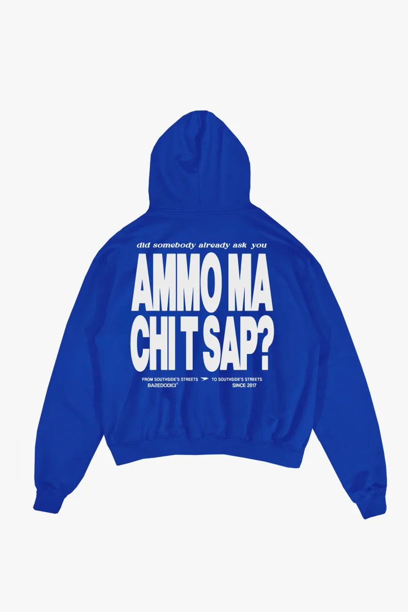 Hoodie "AMMO" CHI'T'SAP Blue Royal