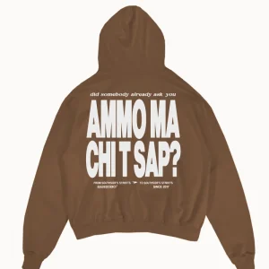 Hoodie "AMMO" CHI'T'SAP Cactus Brown