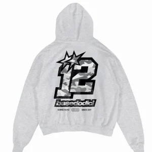 Hoodie "CAMO4PLAYER" Back 12 AshGrey/CamoGrey