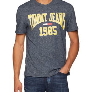 Hilfiger Denim Tjm Collegiate Tee, T-Shirt Uomo, Blu (Black Iris 002), X-Large