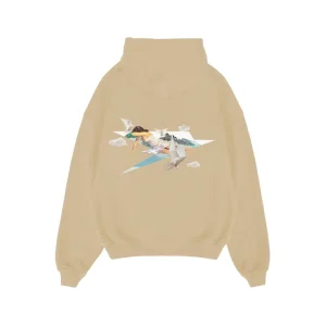 Hoodie “DYSTOPIA” AI Cream