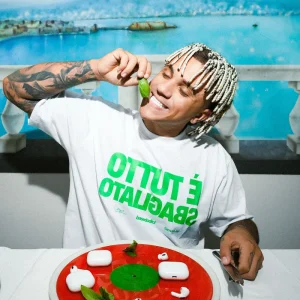 T-Shirt "SAMURAIJAYxBASEDODICI" TuttoSbagliato White/Green