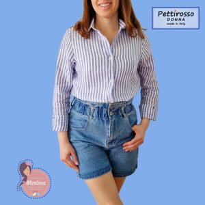 Bastone Blu Lino – Pettirosso Donna