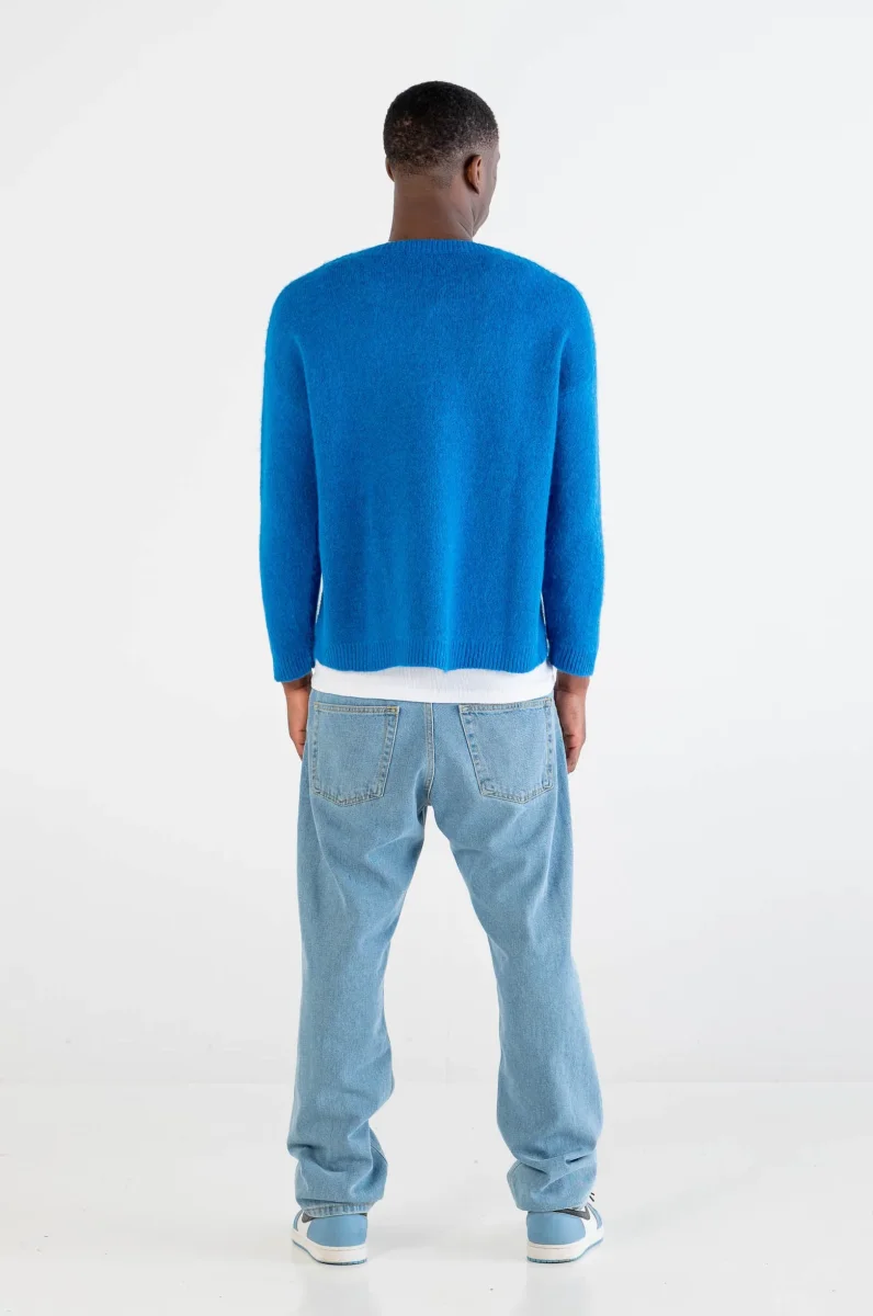 Mohair Sweater “DYSTOPIA” Blue - immagine 7