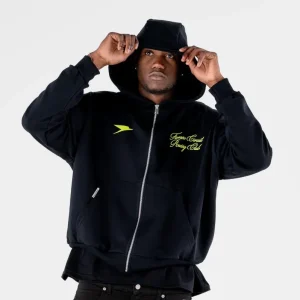 Full Zip โRESORTโ Racing Black