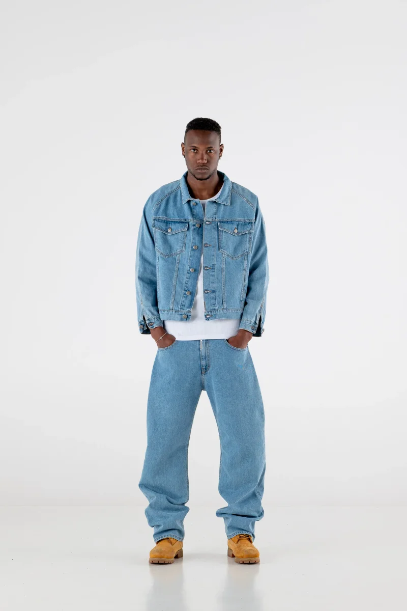 Denim Jacket “RESORT” Light Blue - immagine 5