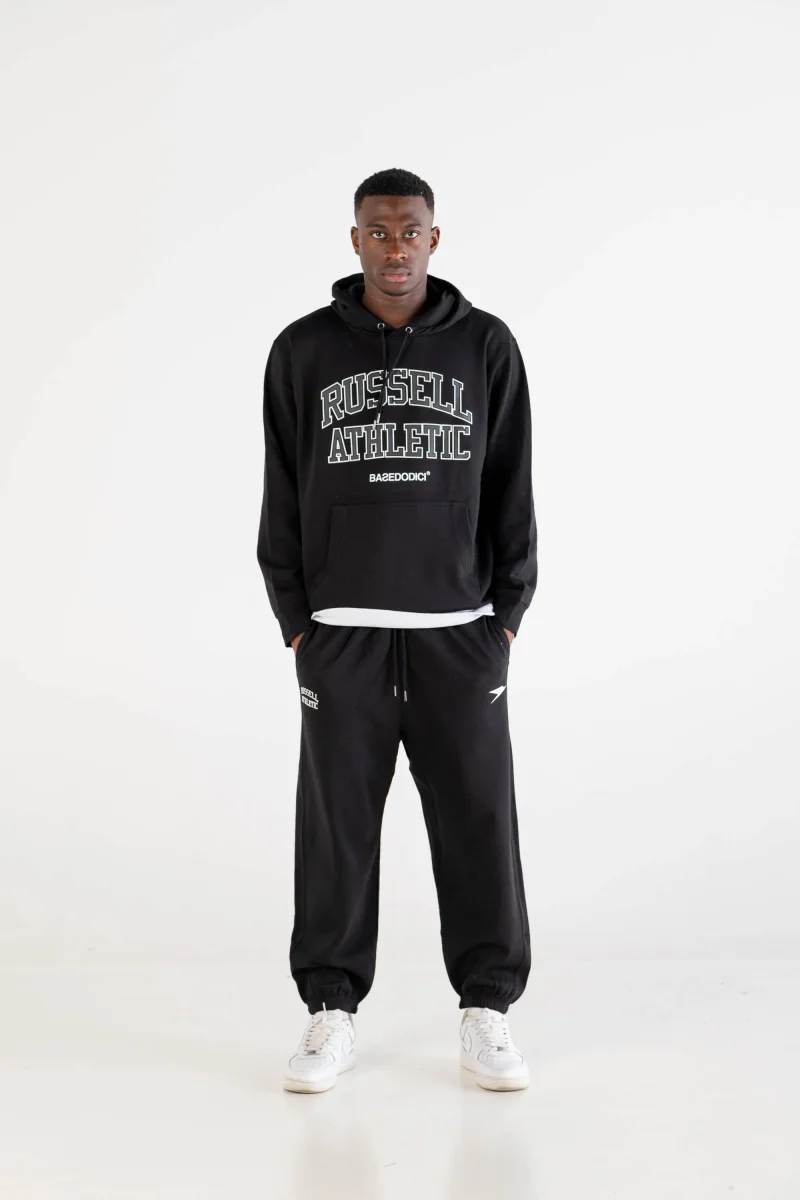 Hoodie "RUSSELLxBASEDODICI" Touchdown Black - immagine 5