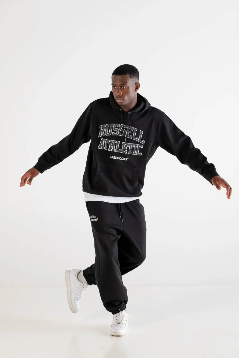 Hoodie "RUSSELLxBASEDODICI" Touchdown Black - immagine 8