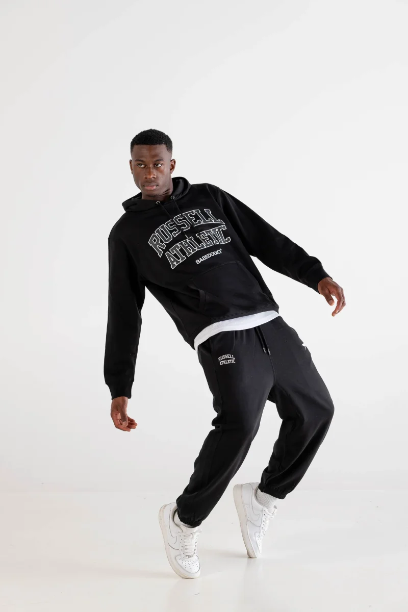 Hoodie "RUSSELLxBASEDODICI" Touchdown Black - immagine 3