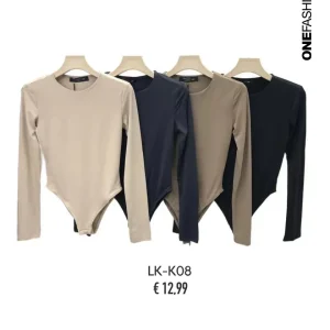 BODY ELASTICIZZATO A MANICA LUNGA