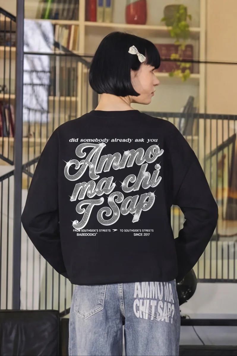 Longsleeve "AMMO" CHI'T'SAP Black/GlitterItalic - immagine 3
