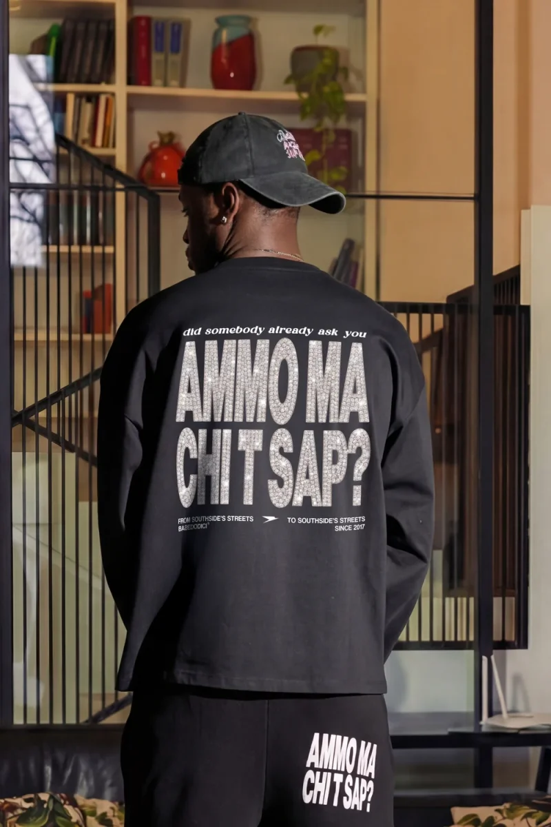 Longsleeve "AMMO" CHI'T'SAP Black/Grillz - immagine 6