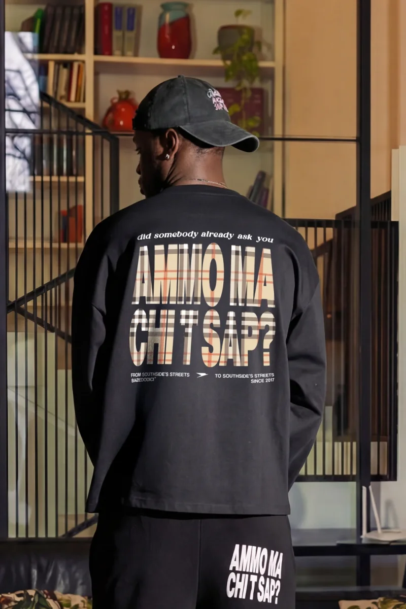 Longsleeve "AMMO" CHI'T'SAP Black/Burby - immagine 6
