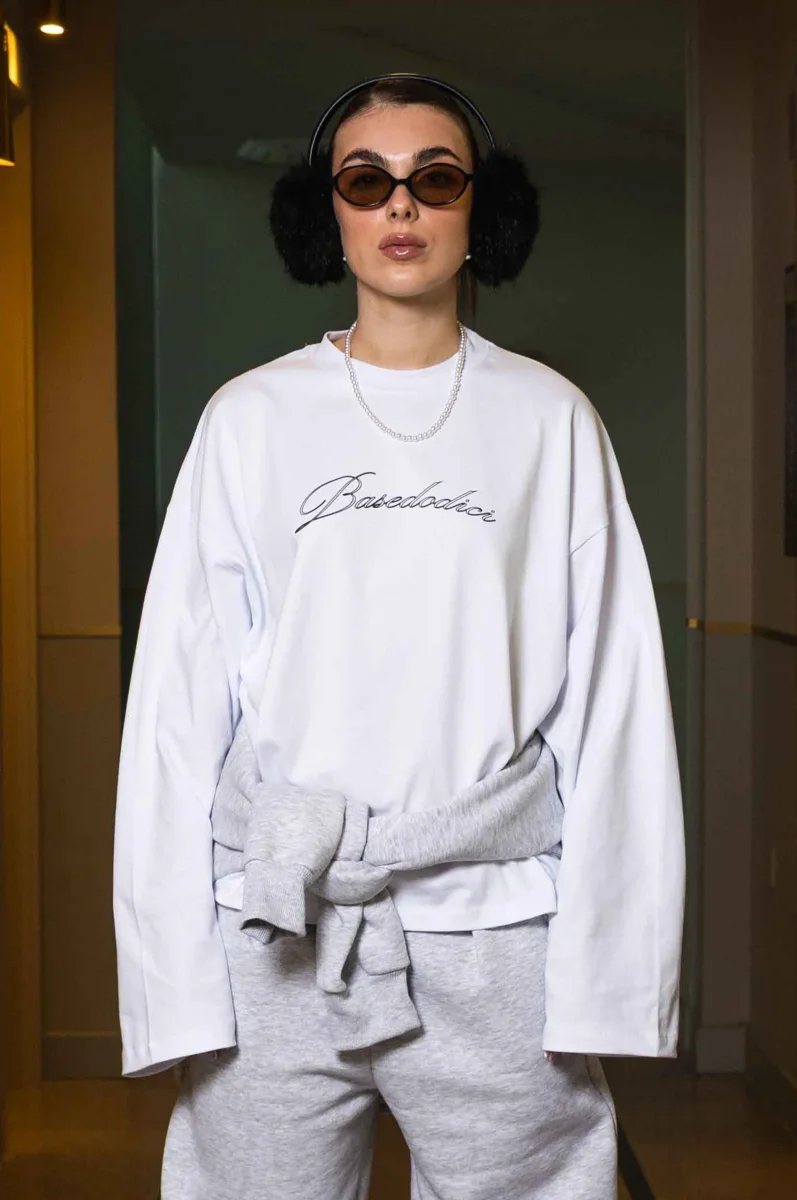 Longsleeve "WORLD TOUR" Scarface White - immagine 4