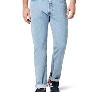 Levi's 501 Original Fit Jeans, Blu Light Broken-in, 36W / 34L Uomo