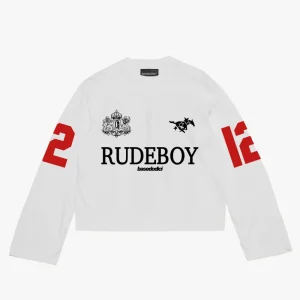 Longsleeve "RUDEBOY LDN" 12 White