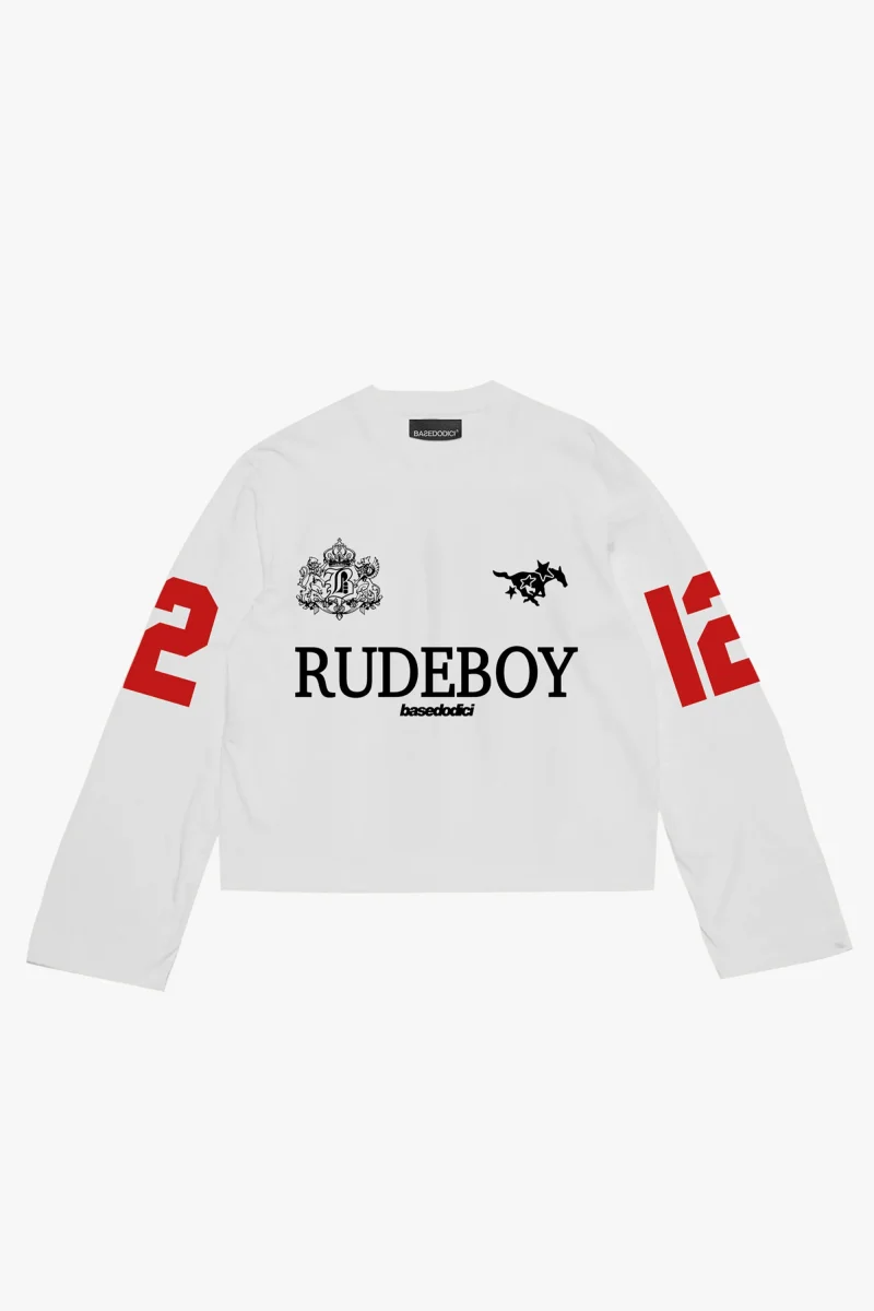 Longsleeve "RUDEBOY LDN" 12 White - immagine 2