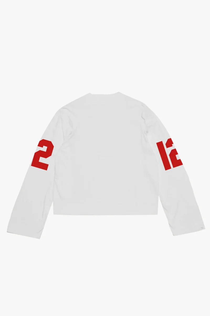 Longsleeve "RUDEBOY LDN" 12 White - immagine 5