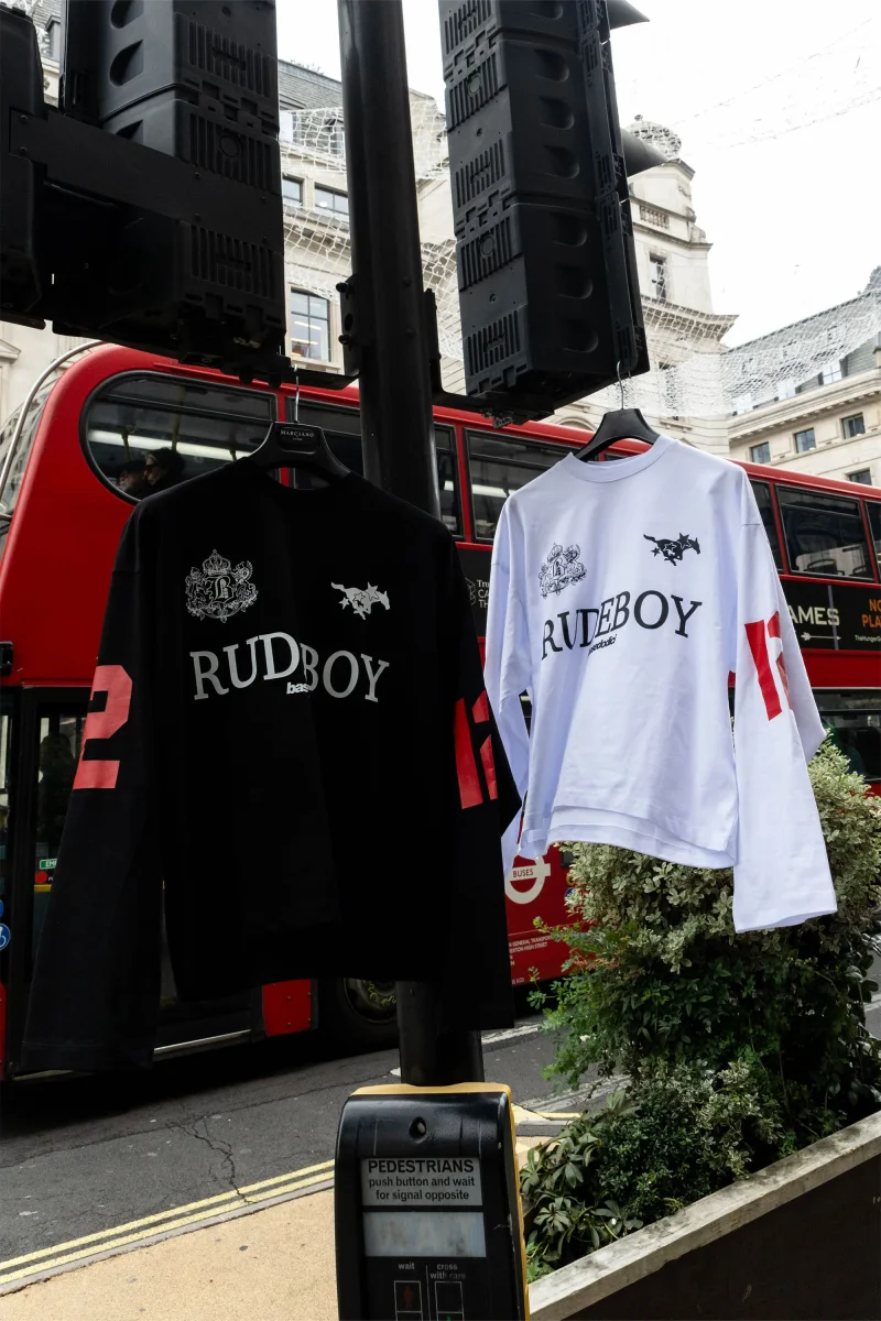 Longsleeve "RUDEBOY LDN" 12 White - immagine 4