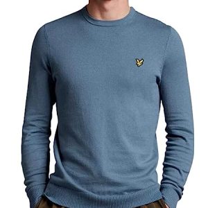 Lyle & Scott Maglione Uomo Cotton Crew Neck Jumper KN821V.W825