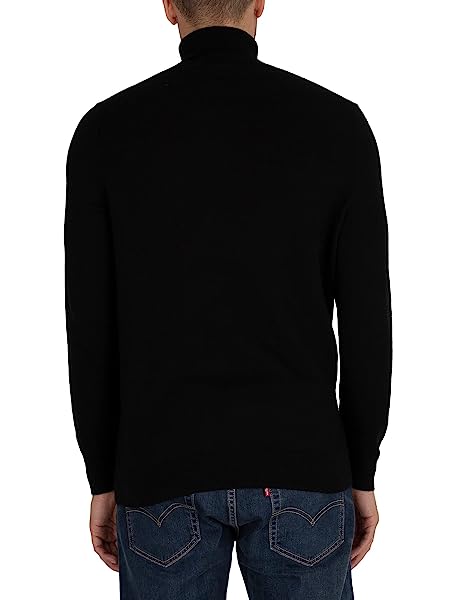 Lyle & Scott Uomo Maglia Collo Alto, Nero - immagine 4