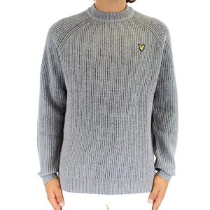 Lyle & Scott Uomo Maglione con Collo A Lupetto in Punto Shaker