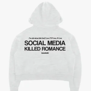 Full Zip "KILLED ROMANCE" AshGrey/Black