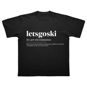 LETSGOSKI Classic t-shirt - Nera