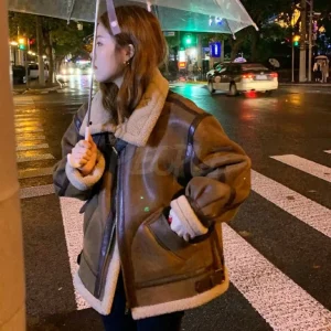 Montone donna oversize vintage