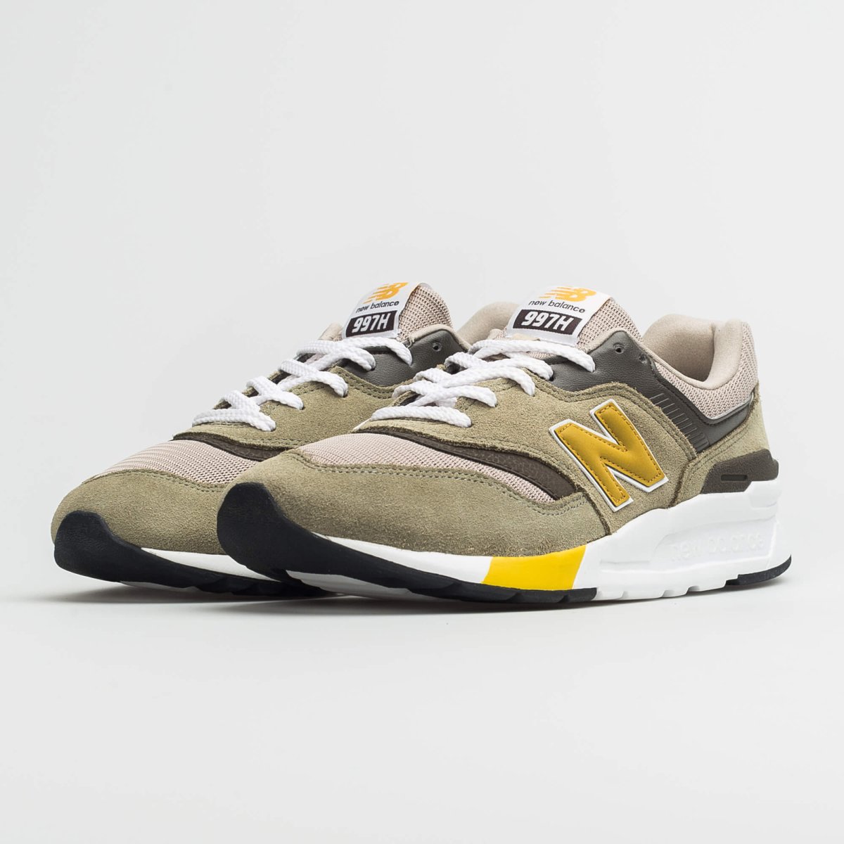 Scarpa da ginnastica uomo new balance CM997HEZ colore verde giallo - immagine 7