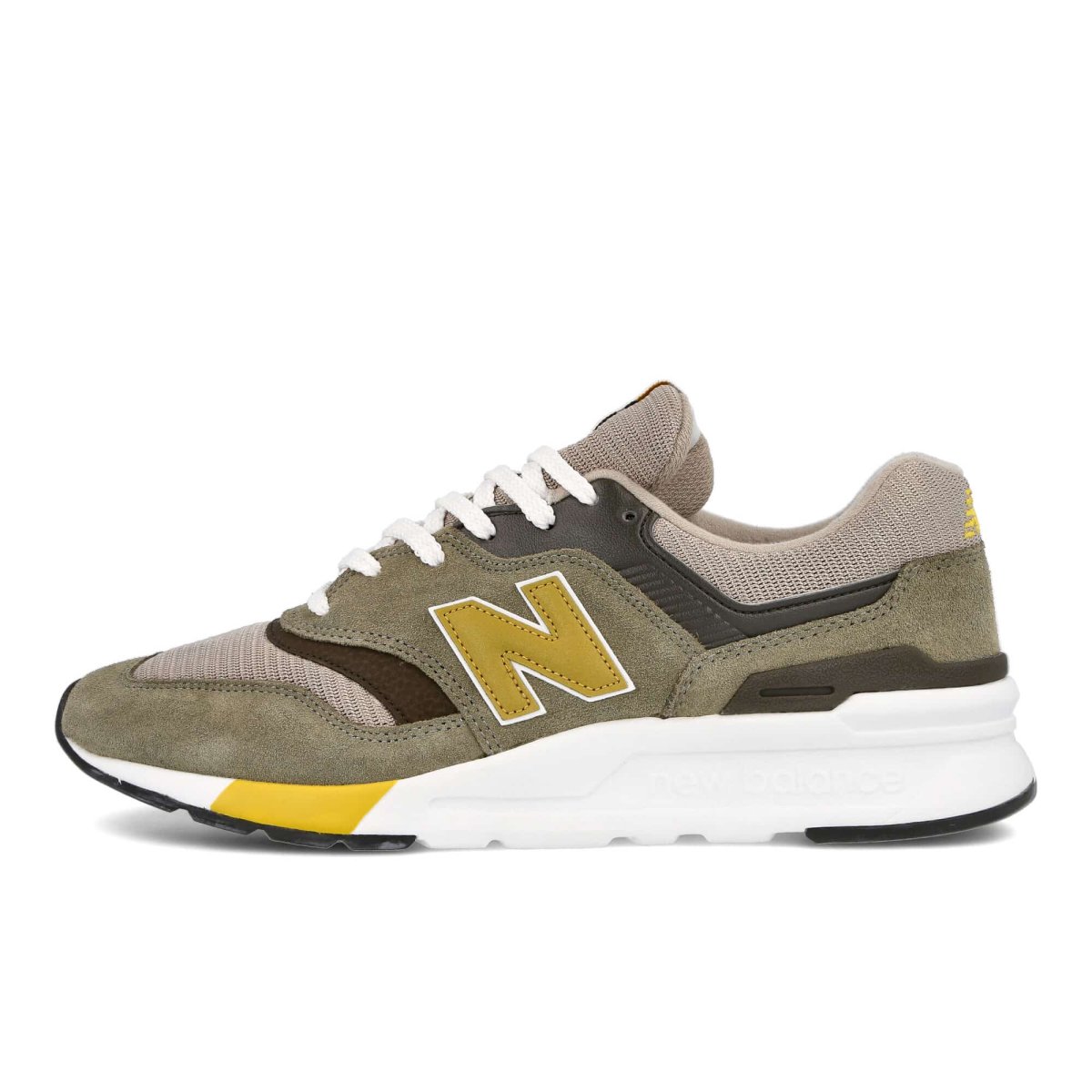 Scarpa da ginnastica uomo new balance CM997HEZ colore verde giallo - immagine 2