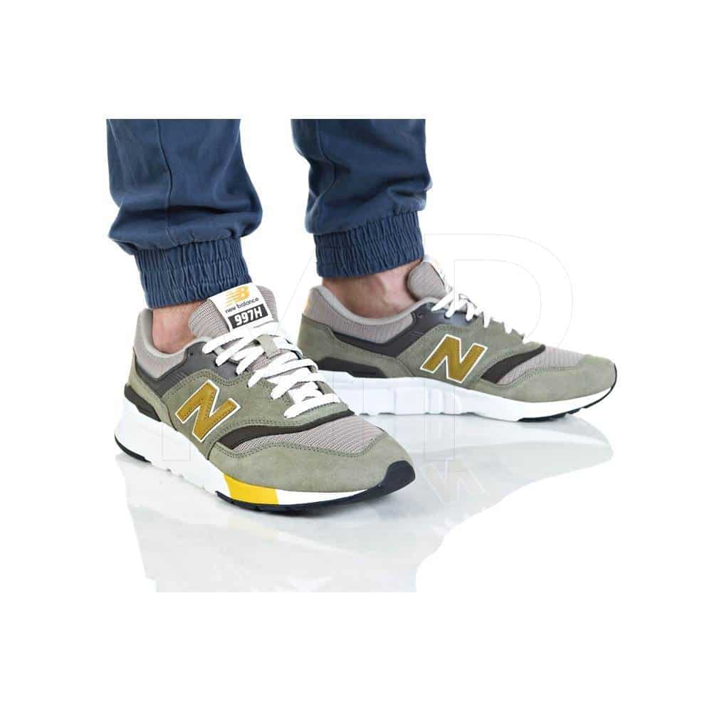 Scarpa da ginnastica uomo new balance CM997HEZ colore verde giallo - immagine 3