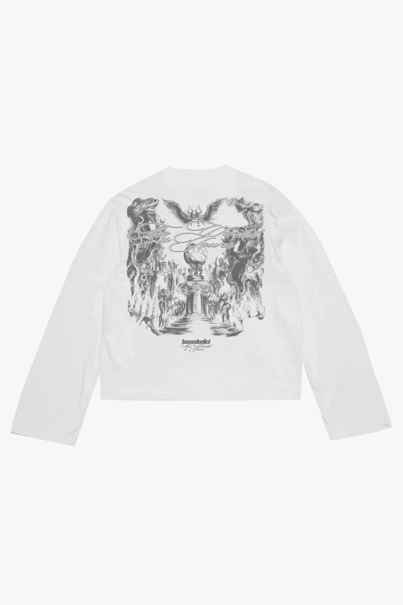 Longsleeve "WORLD TOUR" Scarface White - immagine 3