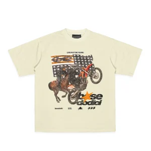 T-Shirt “LIVE FAST” Furious Cream