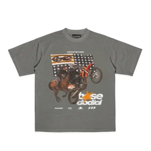 T-Shirt “LIVE FAST” Furious Grey