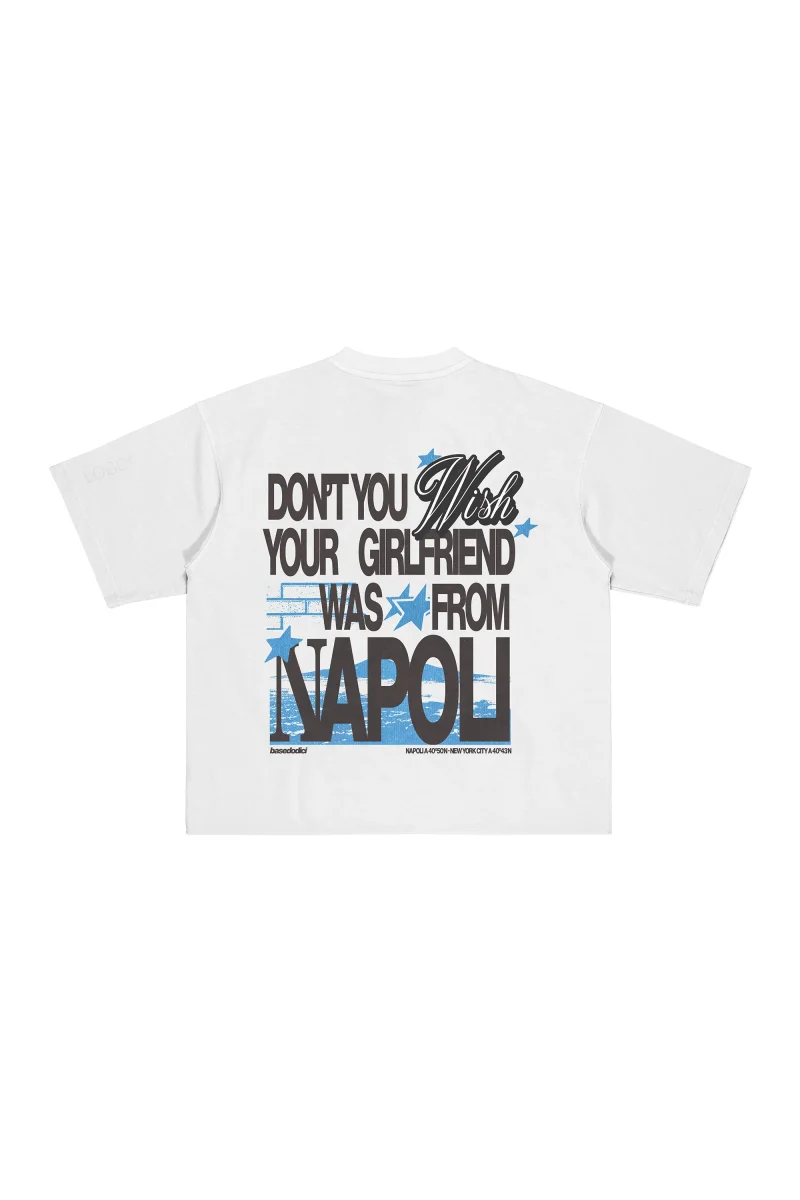 T-Shirt “WISHYOUR” Girlfriend White - immagine 2