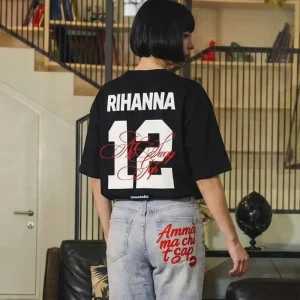 T-Shirt "VALENTINE" Rihanna Black