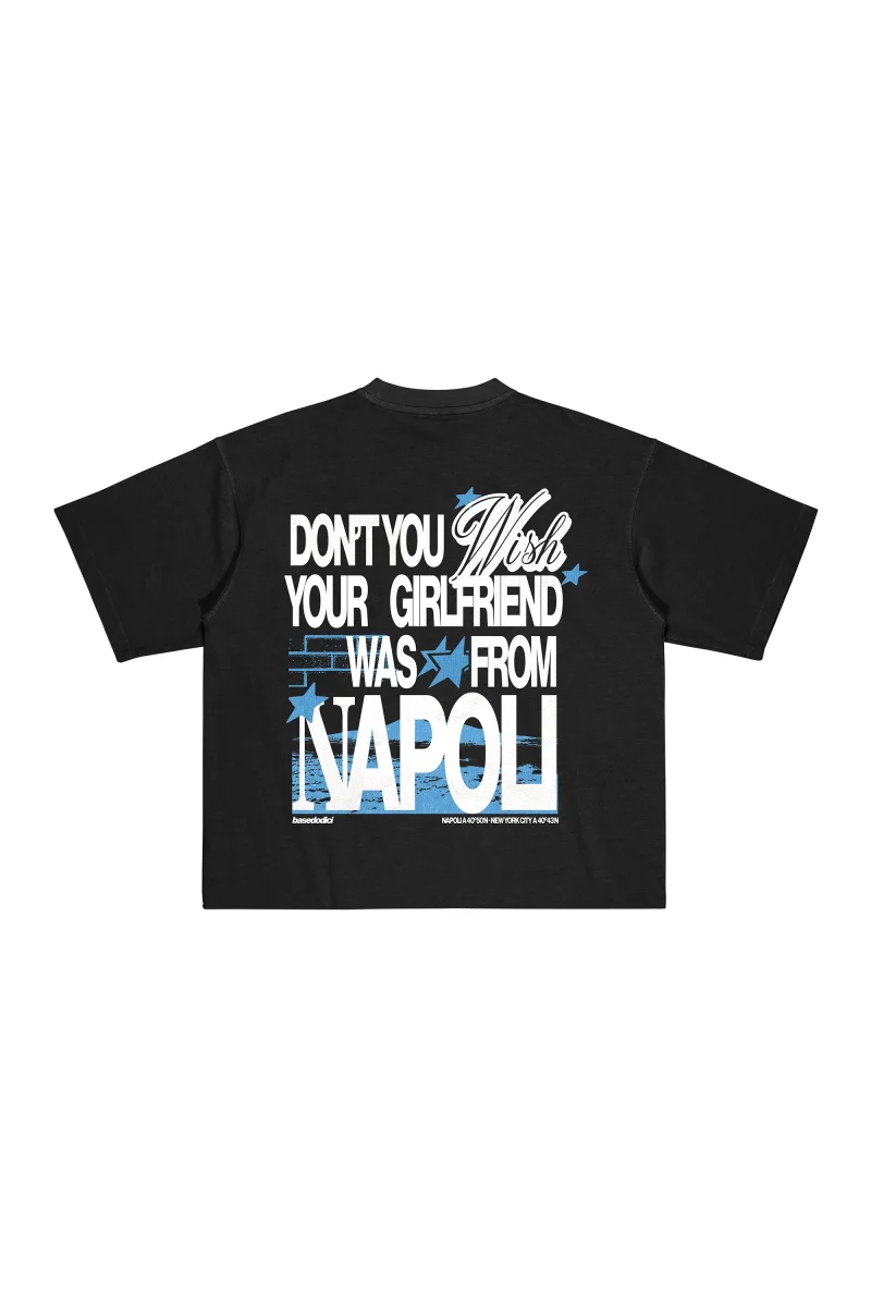 T-Shirt “WISHYOUR” Girlfriend Black