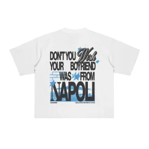 T-Shirt “WISHYOUR” Boyfriend White