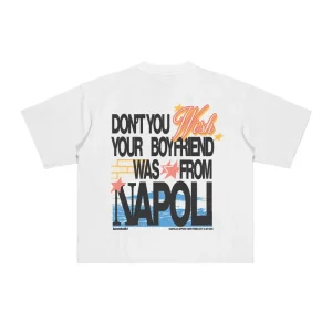 T-Shirt “WISHYOUR” Boyfriend White/Multi