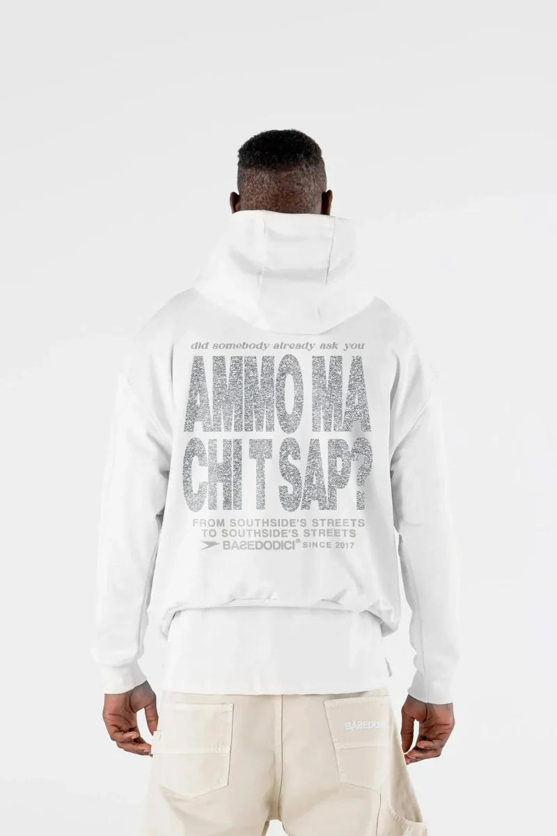 Hoodie "AMMO" CHI'T'SAP White/Glitter - immagine 7