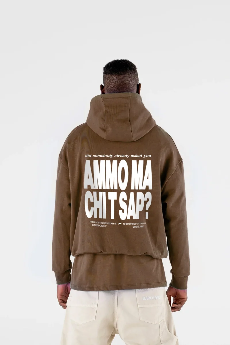 Hoodie "AMMO" CHI'T'SAP Cactus Brown - immagine 3