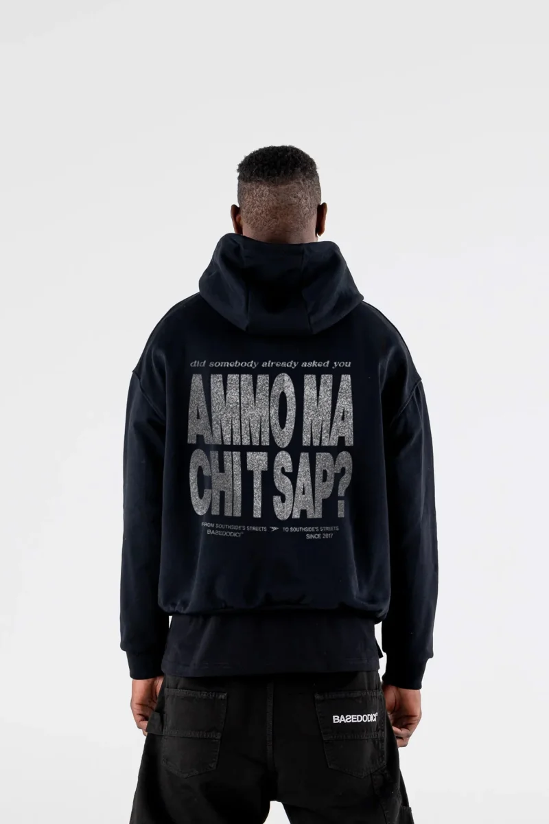 Hoodie "AMMO" CHI'T'SAP Black/Glitter - immagine 5