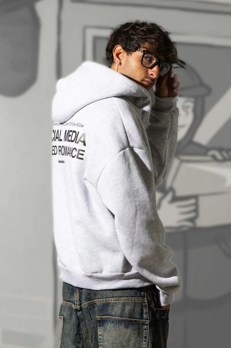 Full Zip "KILLED ROMANCE" AshGrey/Black - immagine 5