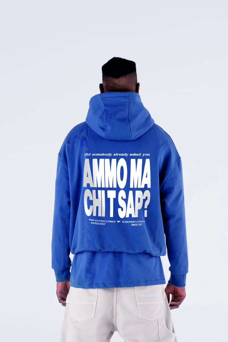 Hoodie "AMMO" CHI'T'SAP Blue Royal - immagine 3